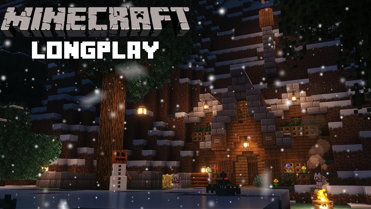 Minecraft Relaxing Longplay | Snowy Mountain | No Commentary 1.20