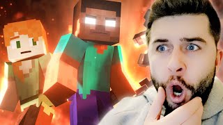 REACTING TO HEROBRINE RETURNS - ALEX AND STEVE ADVENTURES MINECRAFT ANIMATION MOVIE!