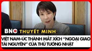 Thuyết minh:Thủ tướng Nhật Bản Takaichi phát biểu tại họp báo ngoại giao trong chuyến thăm Australia