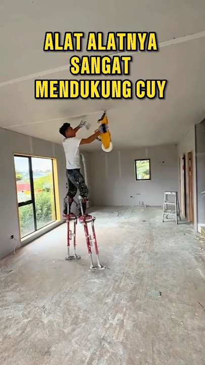 BEGINI CARA TUKANG DI LUAR NEGERI NGOMPON PLAFON #construction #konstruksi #plafongypsum #trending