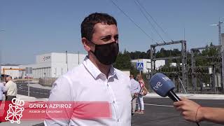 Vicepresidente Aierdi y alcalde de Lekunberri Gorka Azpiroz visitan ampliación polígono Albisualdea