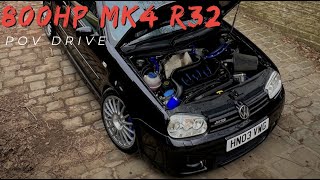 800HP MK4 R32 FOR 50p!!! POV FIRST DRIVE