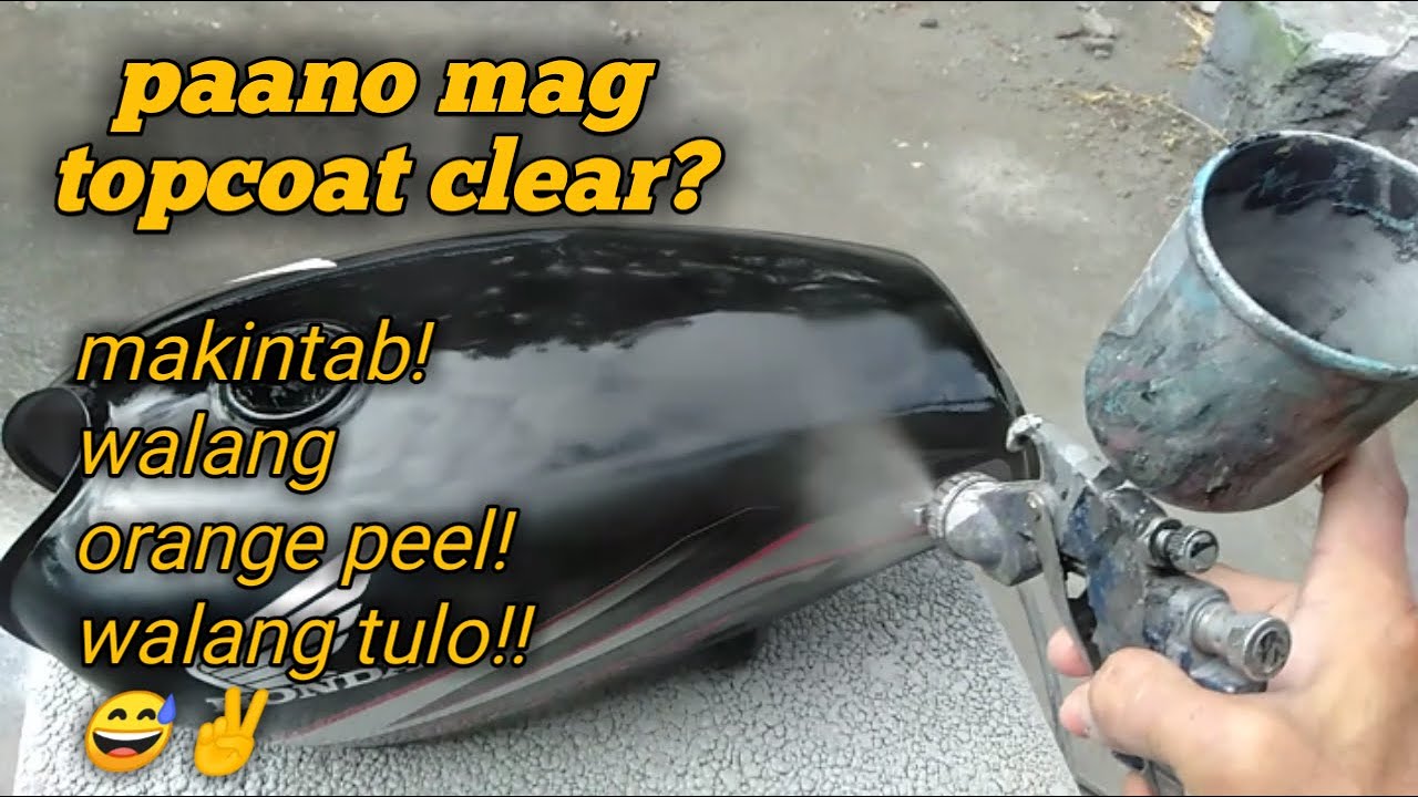 paano mag topcoat clear ng makintab gamit ang urethene automotive paint