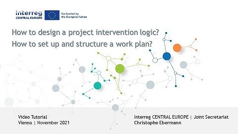 Tutorial (Project Development): How to Design a Project Intervention Logic and Set Up a Work Plan