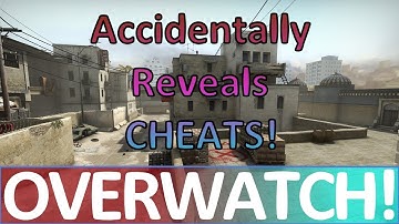 Gets nervous and Accidentally reveals his CHEATS! CS:GO OVERWATCH!