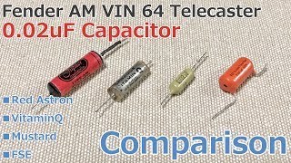 テレキャスターでコンデンサの比較してみた。Telecaster Capacitor Comparison