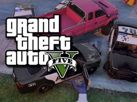 GTA 5 Online - Cops and Robbers!  The Beach Fappers! (GTA 5 Funny Skits and Moments!)