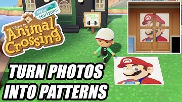 How To Turn Photos Into Patterns in Animal Crossing New Horizons || TUTORIAL