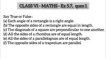 Q1 - Ex 5.7 -  understanding elementary shapes- Chapter 5 - Class 6 Maths | Class 6 maths ex 5.7 q1