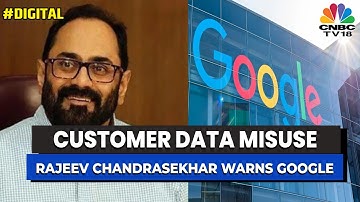 Data Protection Bill Will Penalise Platforms For Customer Data Misuse: Rajeev Chandrasekhar