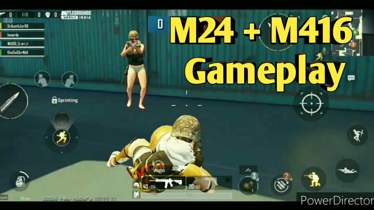Battlegrounds mobile India TDM gameplay | m24 + m416 kills | bgmi tdm ...
