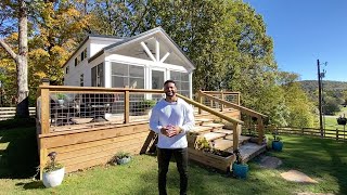 LIVING TINY with MR. TINY  Tennessee Tiny Home with an all season room addition