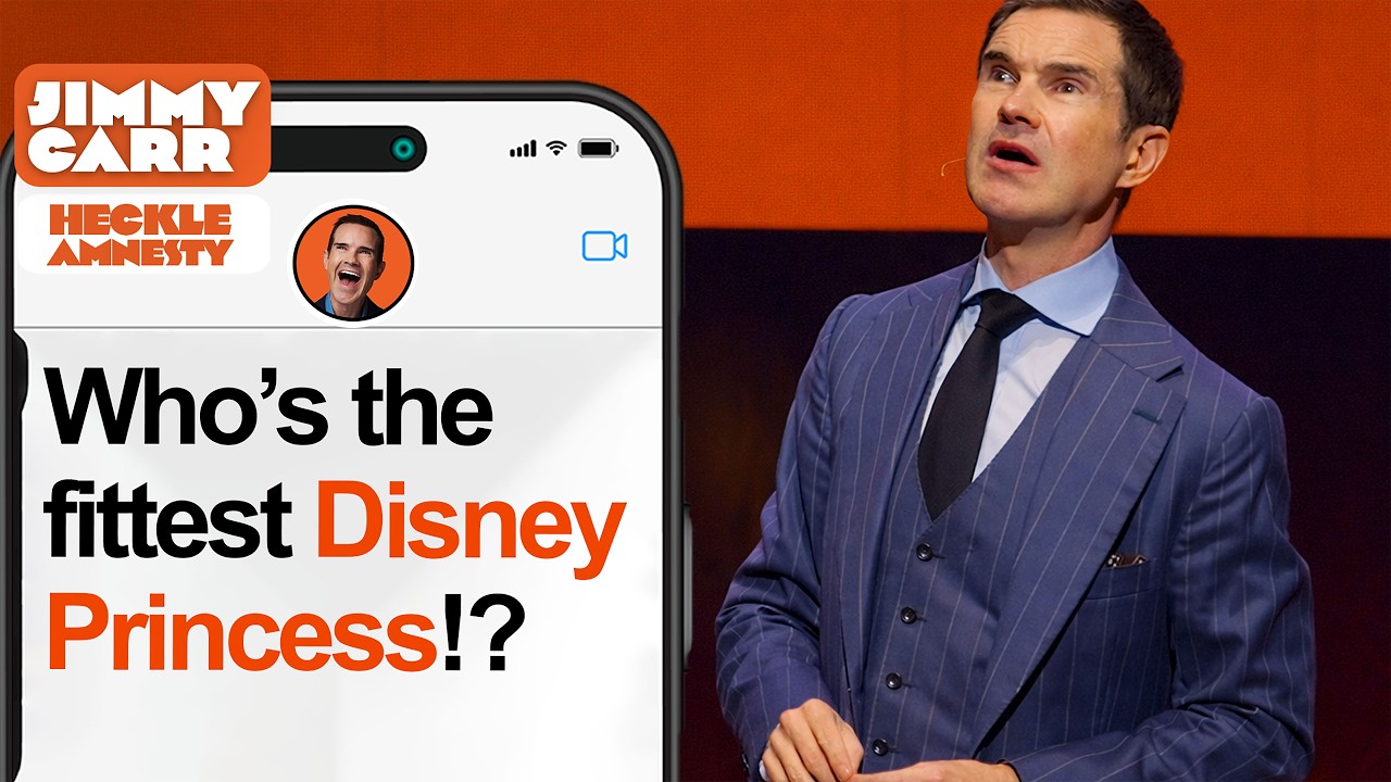 Jimmy Carr Crowd Work: Heckler Wants To Know Who The Fittest Disney Princess Is?!