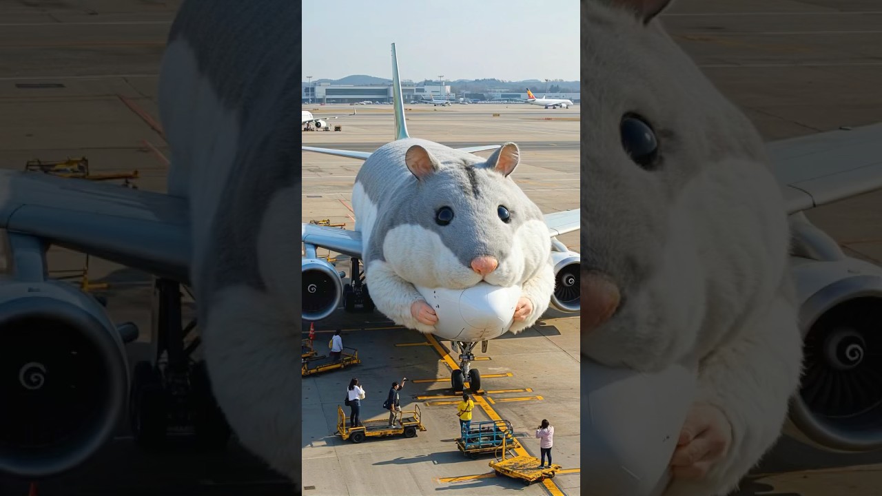 Hamster theme airplane. Welcome aboard! 🐹✈️ 