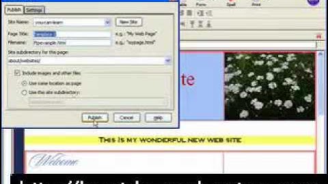 How To Upload Your Web Page With NVU
