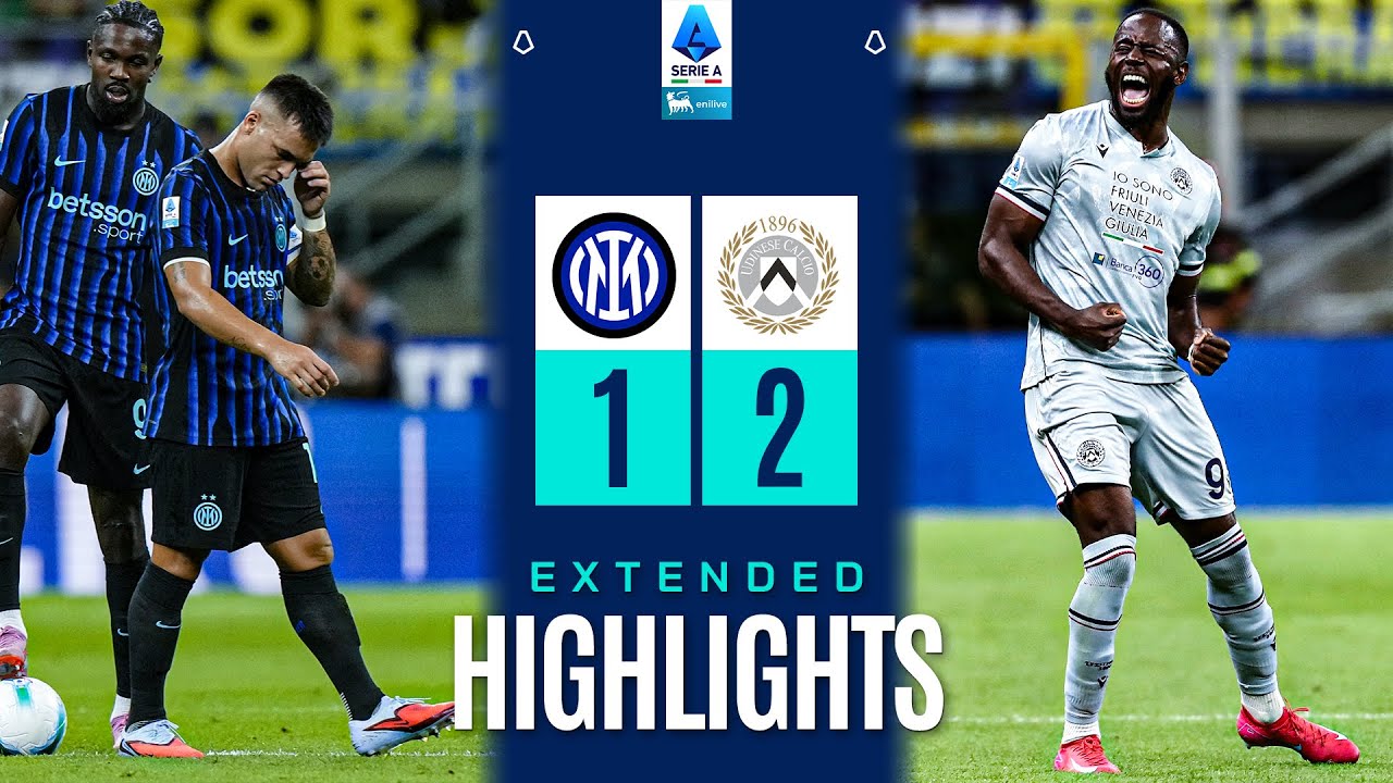 INTER-UDINESE 1-2 | EXTENDED HIGHLIGHTS | SERIE A 2025/26