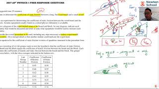 2017 AP Physics 1 FRQ Q2
