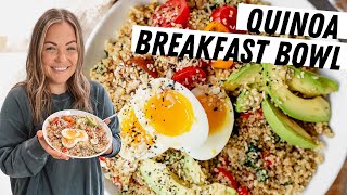 Savory Quinoa Breakfast Bowl (with Soft Boiled Egg!)