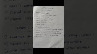 important questions for 2nd sem b com Indian financial system #short vedio# SEP