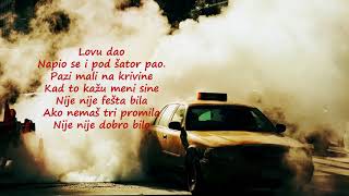 Video thumbnail of "Luka Basi - Taxi (tekst, lyrics)"