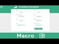 Excel #32: Utiliser les Macros pour automatiser les tâches. Créer un formulaire de saisie.
