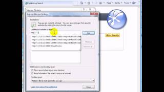 Internet Explorer - How to allow pop up setting