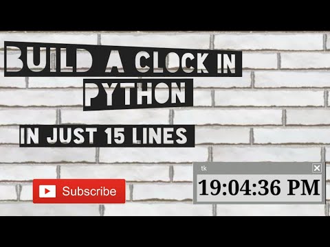 Clock In Python | Tkinter | Rahul Arya