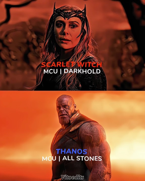 Scarlet Witch vs Thanos (All Stones) #shorts