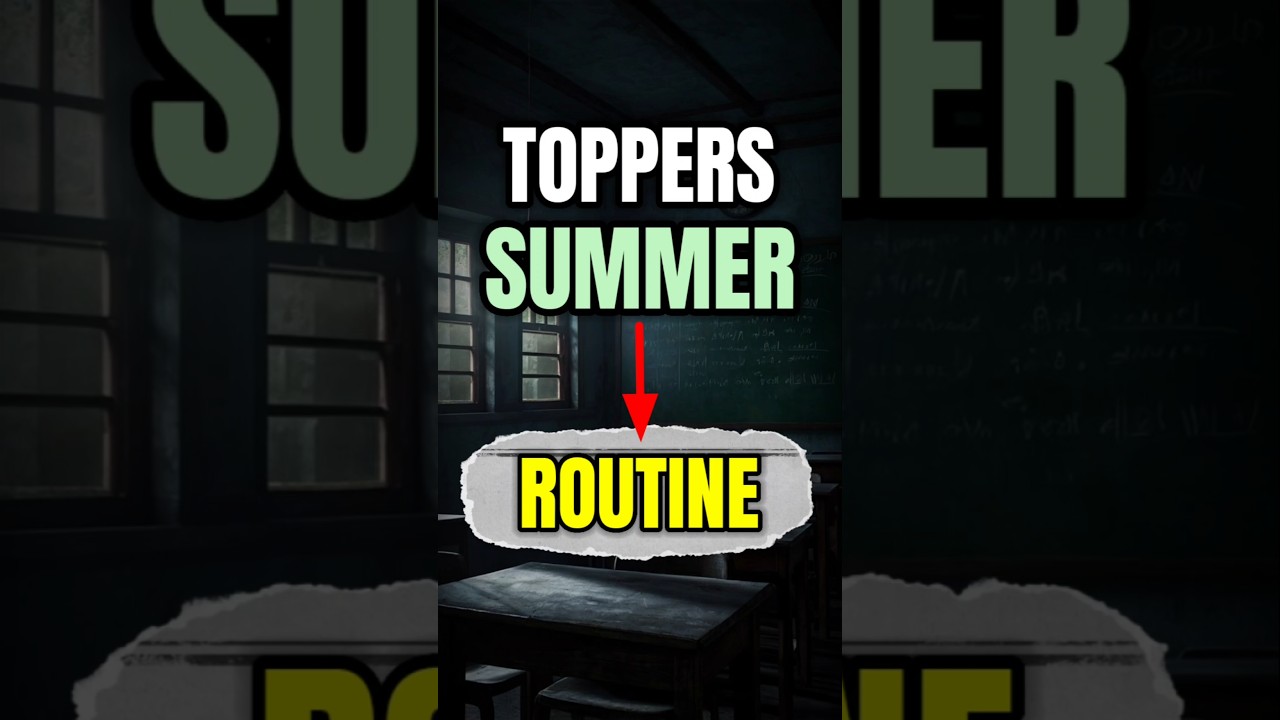 Stop Wasting Time — Follow This Daily Routine 🔥| summer vacation | #shorts