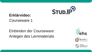 Stud.IP Tutorial: Einbinden der Courseware | Projekt BediRa