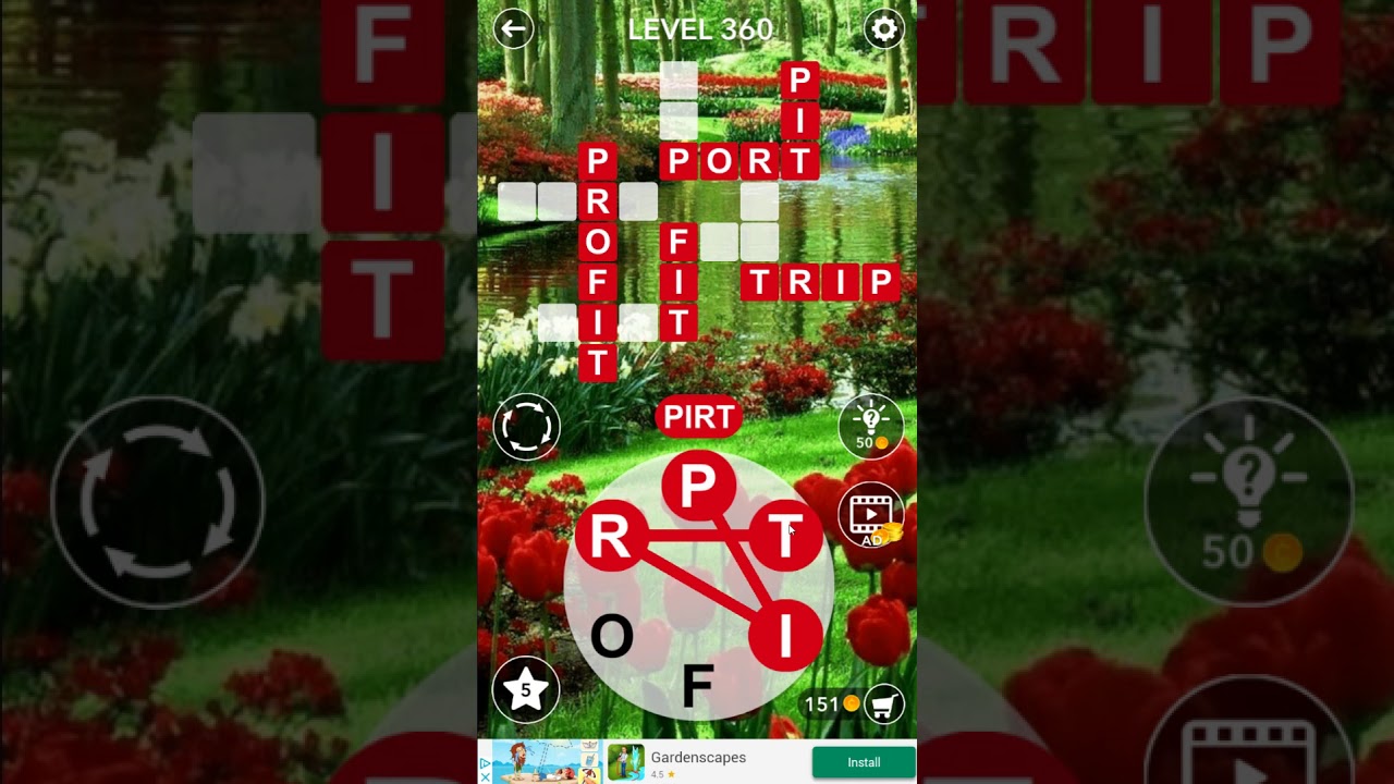 Word Crossword Search level 360