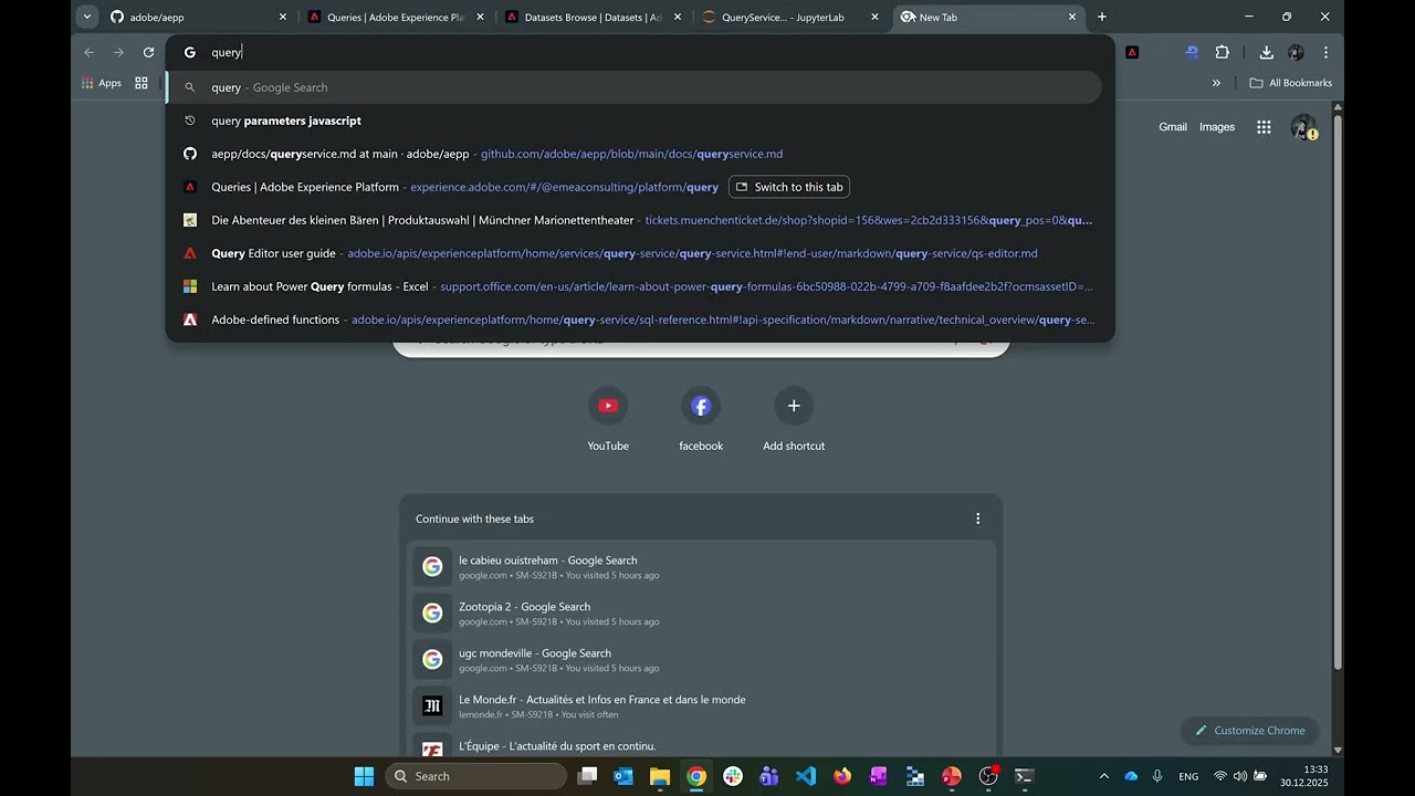 Adobe Experience Platform : Query Service with aepp