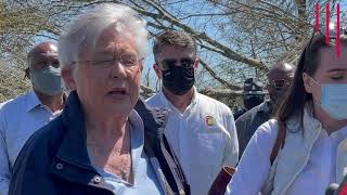 Gov. Kay Ivey Surveys Tornado Damage in Hale County