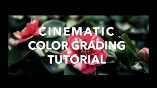 Easy Cinematic Color Grading - Tutorial And Tips