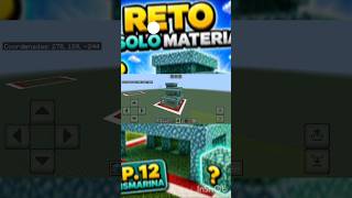 construyendo con un solo material en Minecraft Pocket Edition Bedrock | Ahora bloque de prismarina