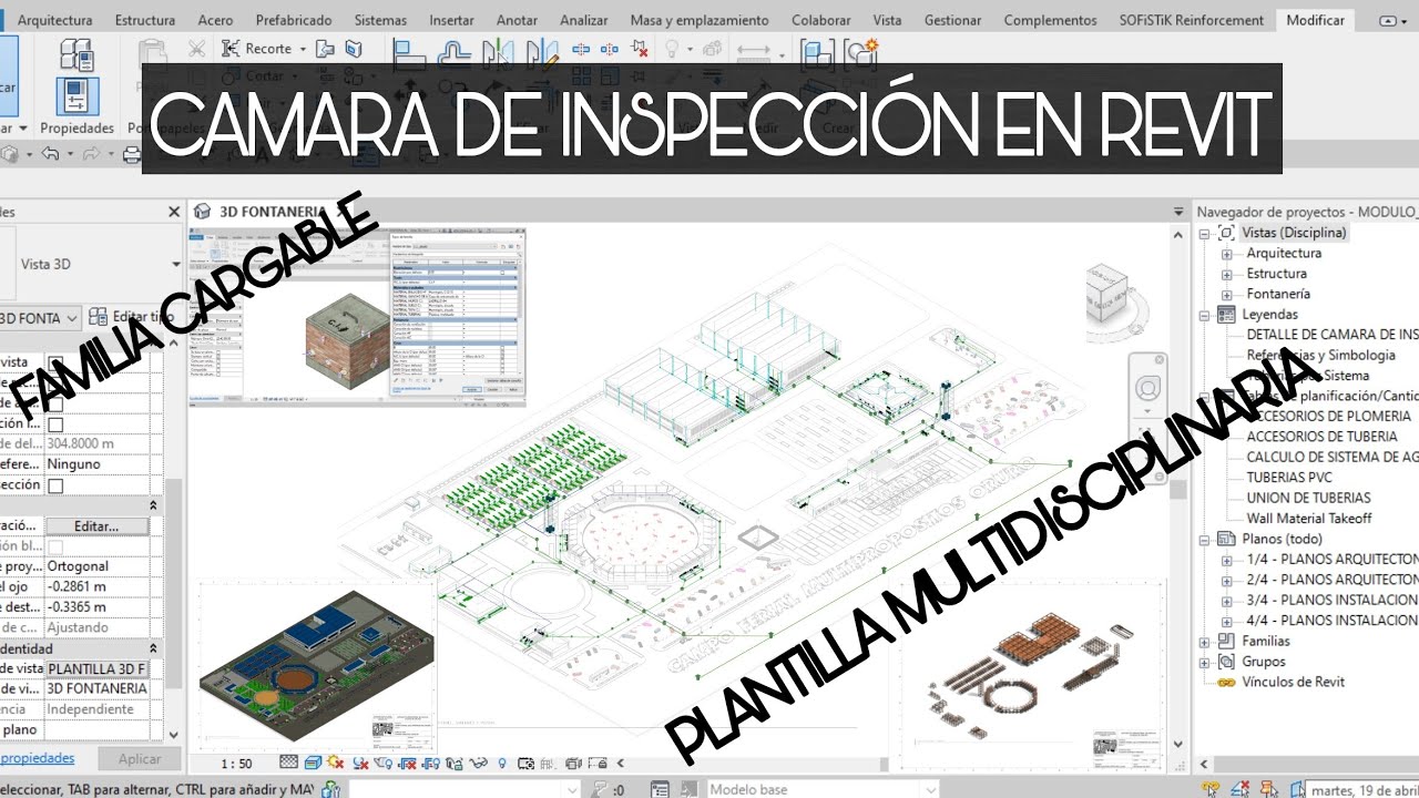 Familia Cargable CÁMARA DE INSPECCIÓN en REVIT Plantilla