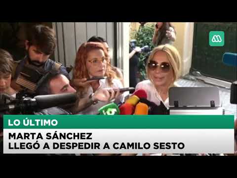 "He was a wonderful human being": Marta Sánchez arrives to say goodbye to Camilo Sesto