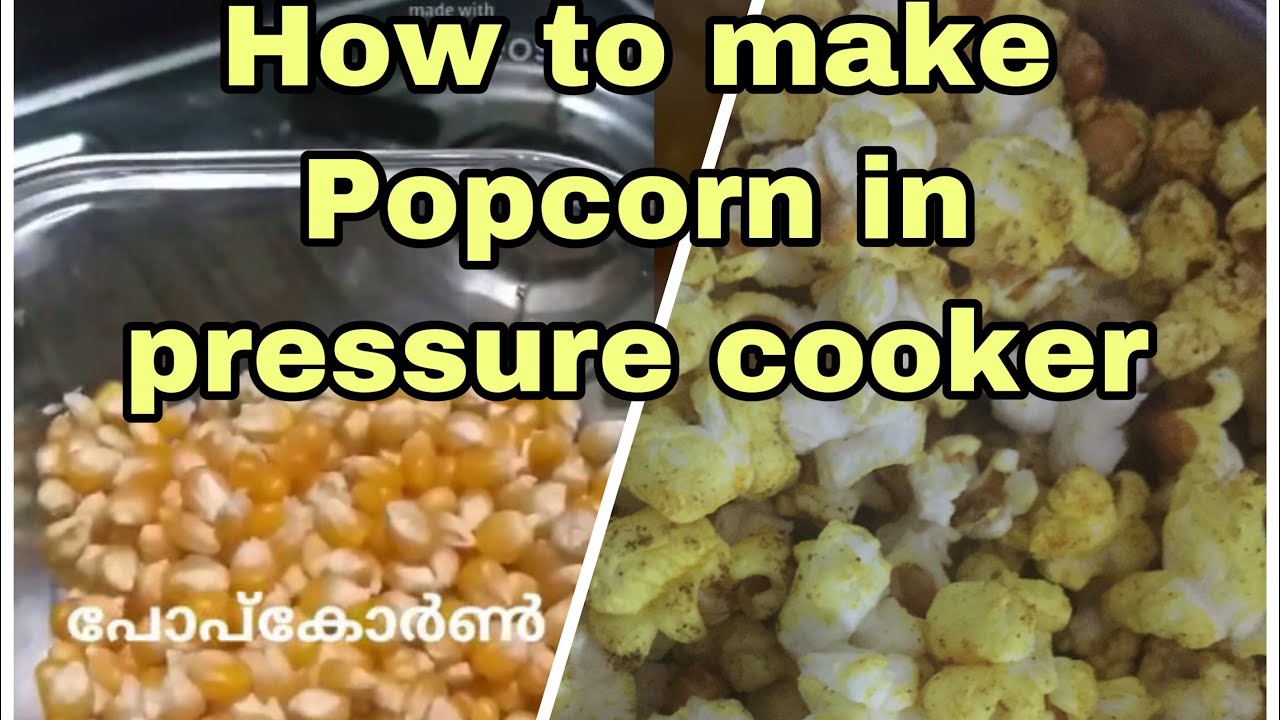 How to make popcorn in pressure cooker only three minutes, very easy