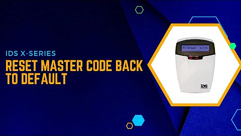 X-Series - How to reset Master Code back to default (installer code Required)
