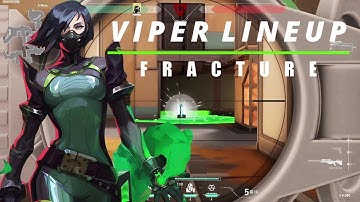 HOW TO CLUTCH WITH VIPER | Best Viper Lineup  A SITE on FRACTURE | VALORANT #shorts