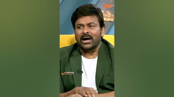 Megastar Chiranjeevi Funny moments🤣 ahavideoIN📺 Sam Jam | Samantha | Chiranjeevi Konidela
