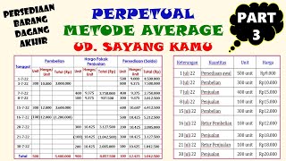 FIFO, LIFO, AVERAGE, METODE PERPETUAL | UD. SAYANG KAMU #averageperpetual