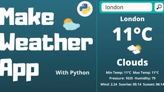 How To make Weather app in Python For Free | AR Network screenshot 1