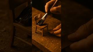 🪑 Tiny Wooden Chair Making | Ultra Realistic Woodworking ASMR 🔨✨ #asmr #tinyhouse #woodworking