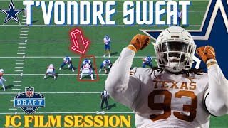 Why The Dallas Cowboys MUST Consider Drafting DT T'VONDRE SWEAT! | JC Film Session