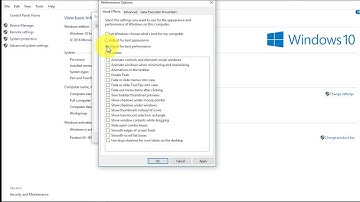 Optimize Windows for better performance - Turn off visual effects