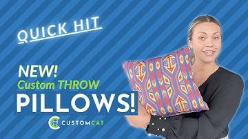 Custom Throw Pillows - CustomCat Quick Hits!