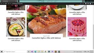 yummy food blog - part 1 with html css and js