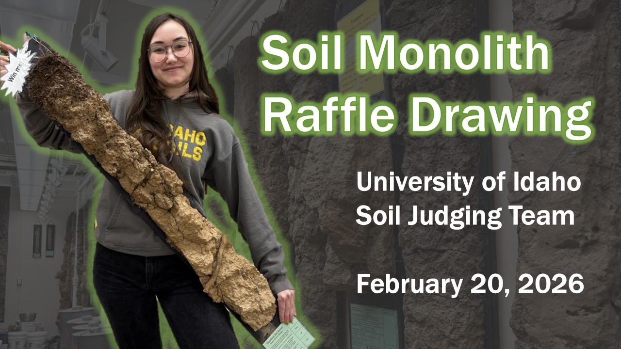 Soil Monolith Raffle Drawing - University of Idaho Soil Judging Team Fundraiser