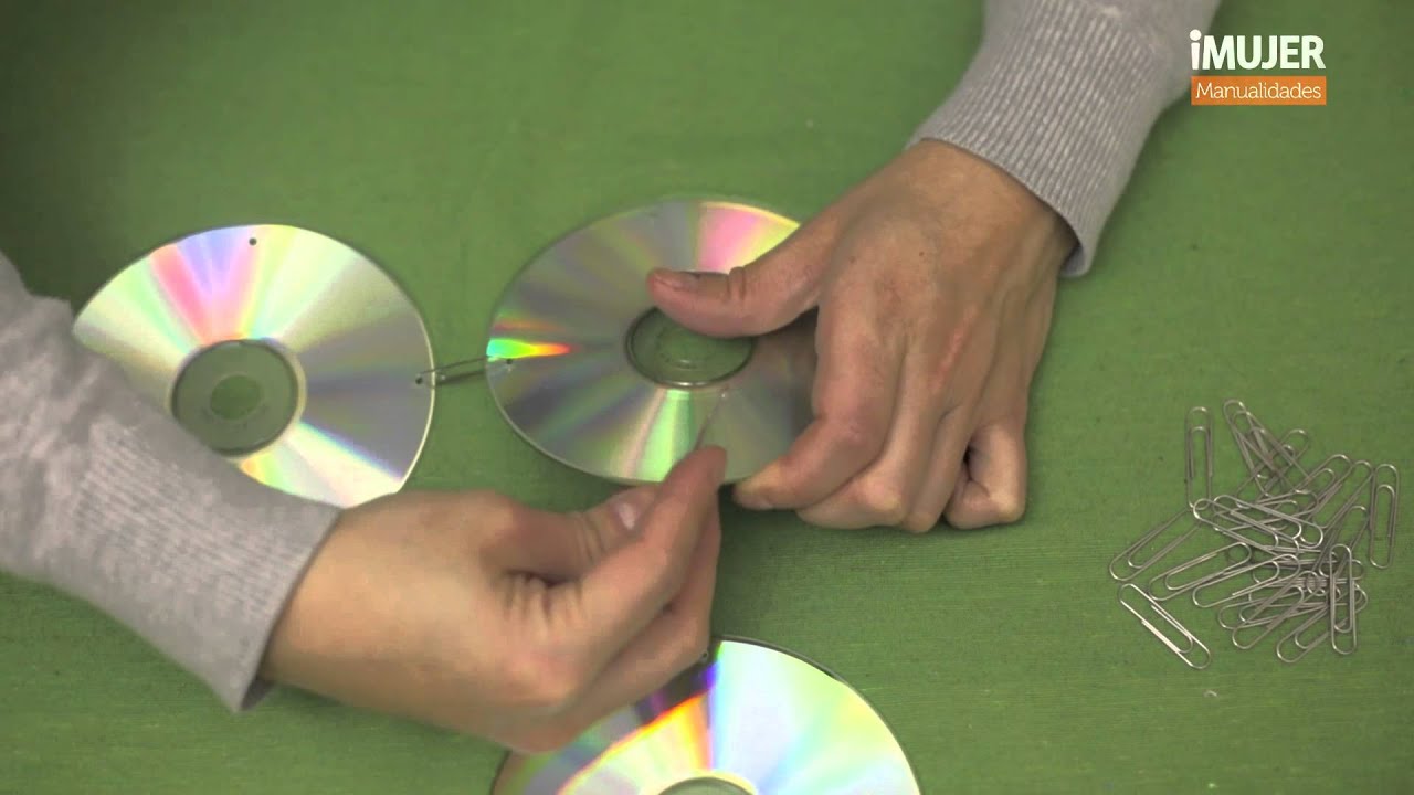 Cortina reciclando cd's manualidades raudales